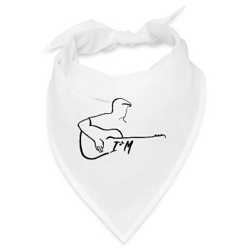 I´M guitar collection - Bandana - Weiß - Vorne