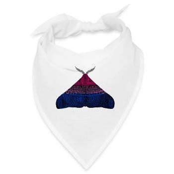 Bisexuell pride Motte Motiv A - Bandana - Weiß - Vorne