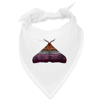 Lesbisch pride Motte Motiv A - Bandana - Weiß - Vorne