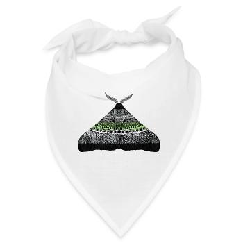 Agender pride Motte Motiv A - Bandana - Weiß - Vorne