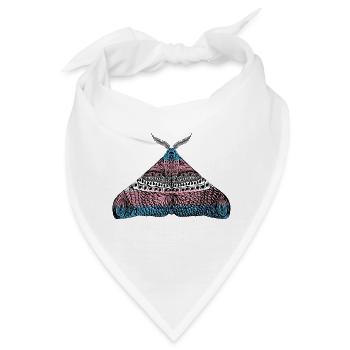 Transgender pride Motte Motiv A - Bandana - Weiß - Vorne