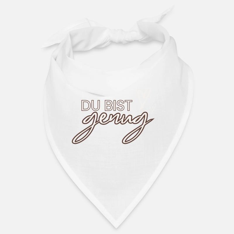 Du bist genug - Bandana - Weiß