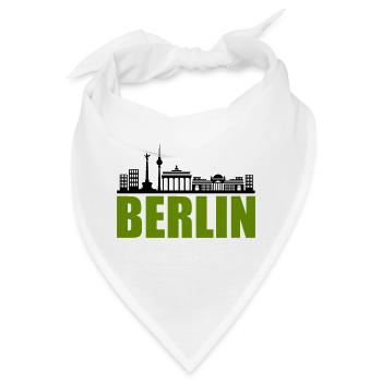 berlin skyline - Bandana - Weiß - Vorne