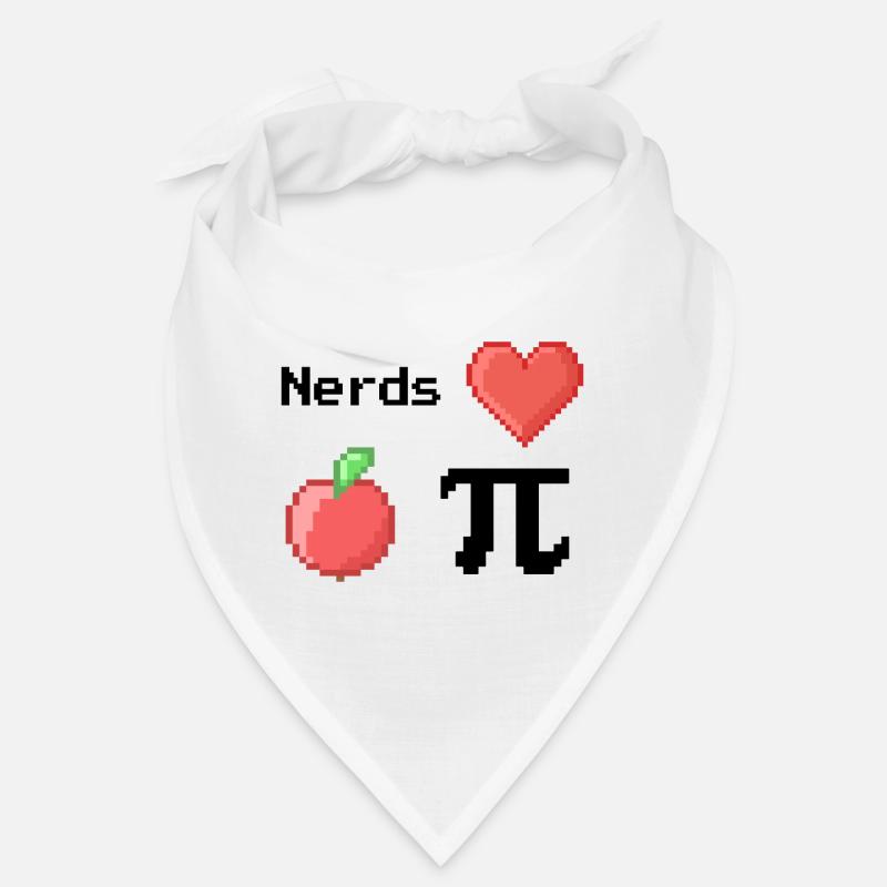 nerds love apple pi pie sprüche math s pixel Bandana