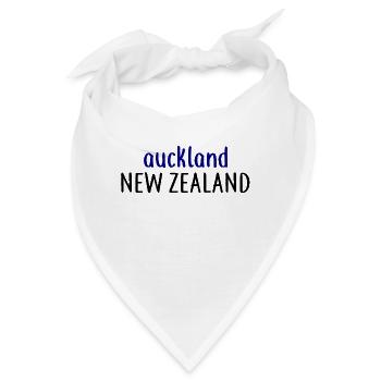 Auckland - New Zealand - Kiwi Aotearoa Neuseeland - Bandana - Weiß - Vorne