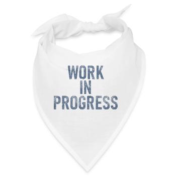 work in progress - Bandana - Weiß - Vorne