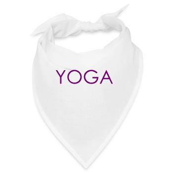 Yoga - Meditation - Mental Erholung - Relax - Bandana - Weiß - Vorne