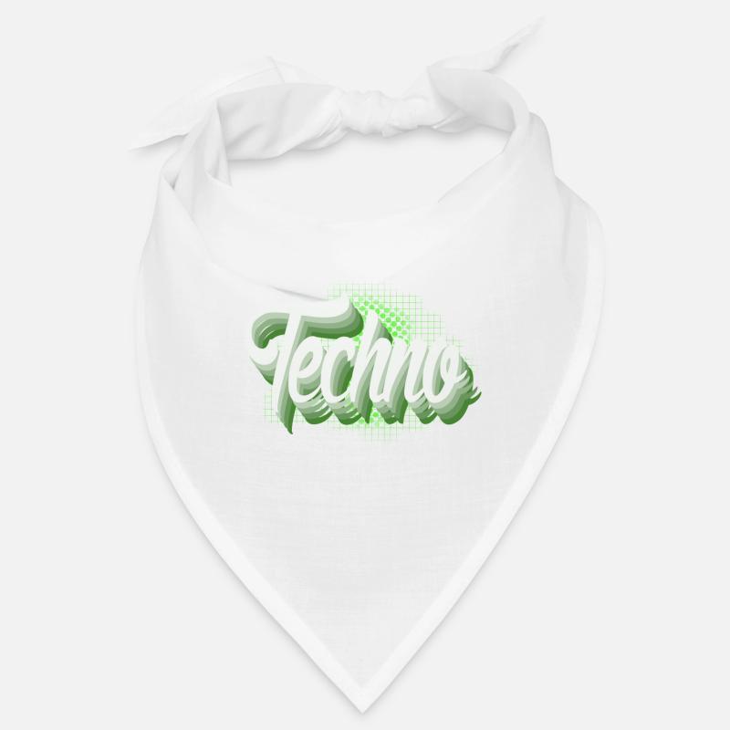 Techno - Bandana - Weiß