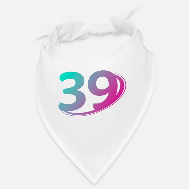 Numéro 39 multicolore Bandana