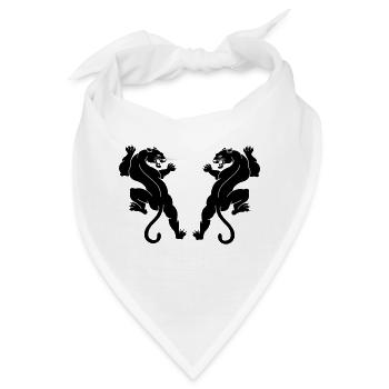 black panthers - Bandana - Weiß - Vorne