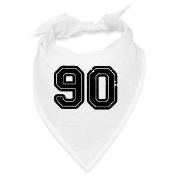 90 - Bandana - Weiß - Vorne