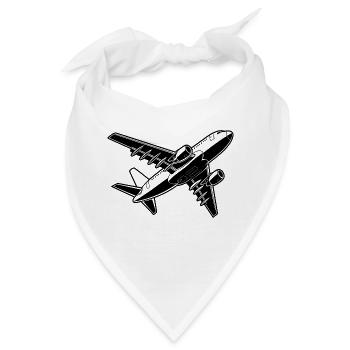 Flugzeugpilot Flugplatz Flugsport - Bandana - Weiß - Vorne