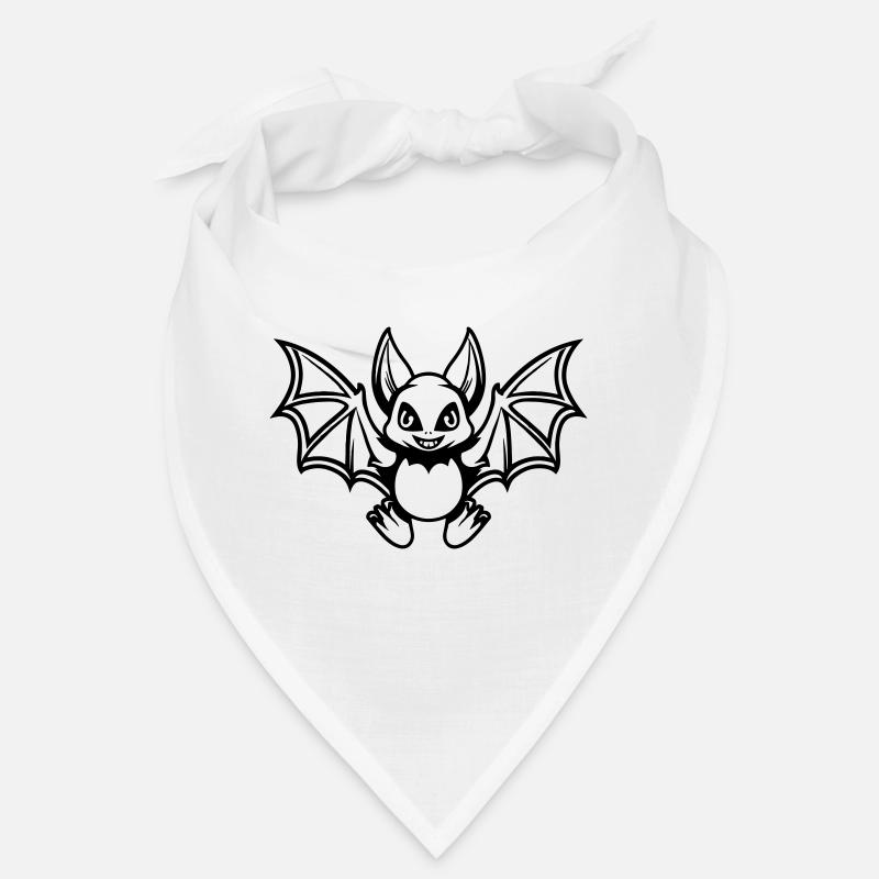 fledermaus comic - Bandana - Weiß
