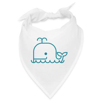 Whale - Bandana - Weiß - Vorne
