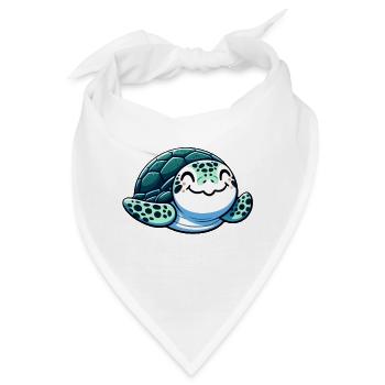Charmante Meeresschildkröte - Bandana - Weiß - Vorne