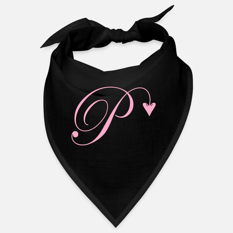Monogramm P Herz Ranke Bandana