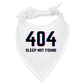 404 Schlaf Nicht gefunden - Bandana - Weiß - Vorne