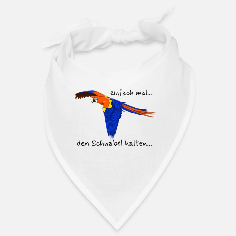 Papagei "einfach mal den Schnabel halten..." Bandana