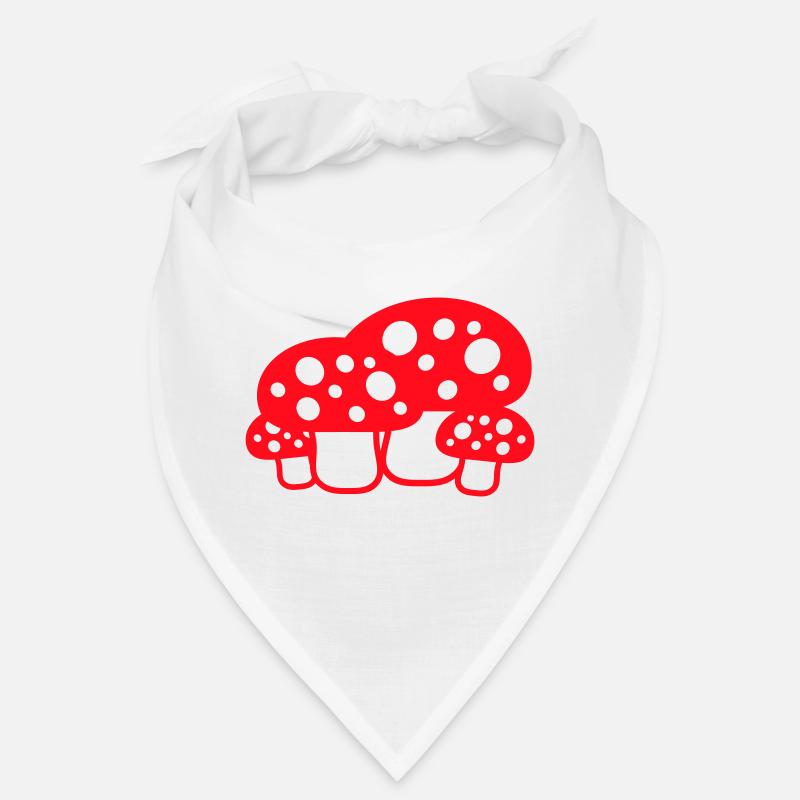 De nombreux champignons points rouges motif champignon champignon Bandana