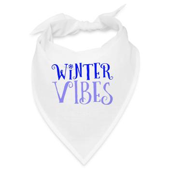 Winter Vibes - Bandana - Weiß - Vorne