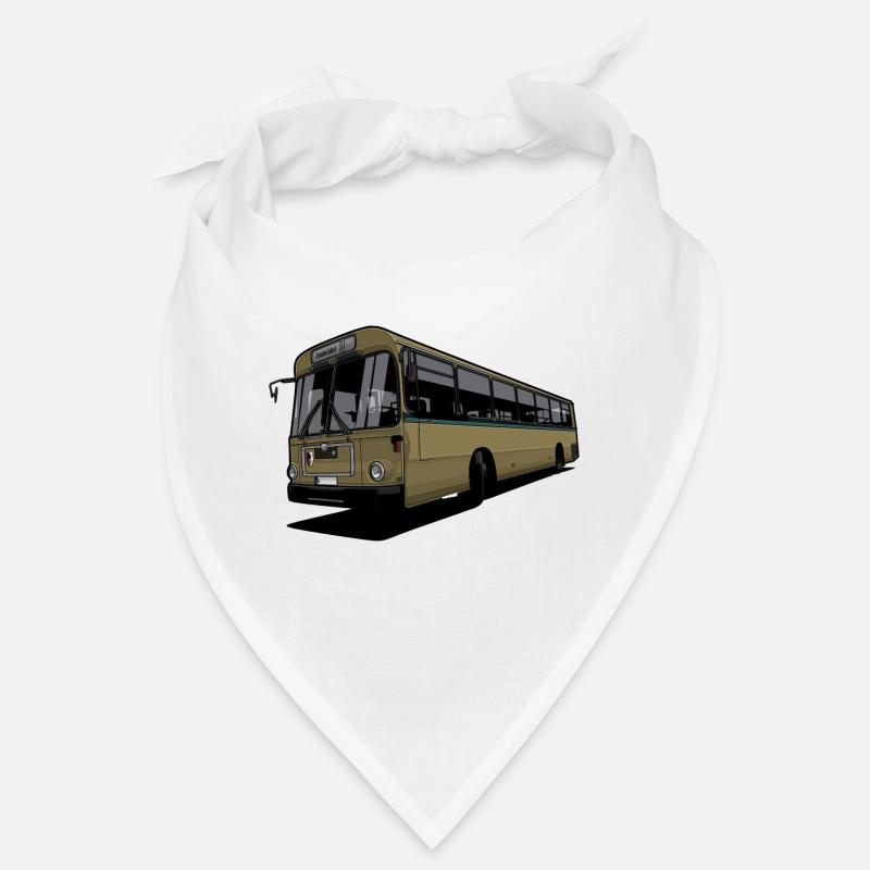 Oldtimer Bus // Illustration - Bandana - Weiß