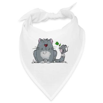 Katz und Maus - Bandana - Weiß - Vorne