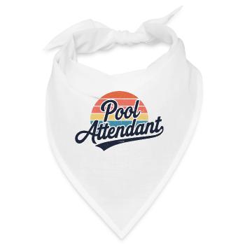 Humor am Pool - Bandana - Weiß - Vorne