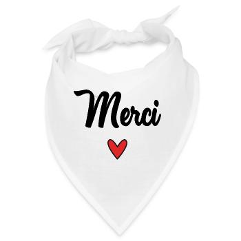 VIELEN DANK. DANKE. VIELEN DANK. JAHRESTAG. GEBURT. - Bandana - Weiß - Vorne