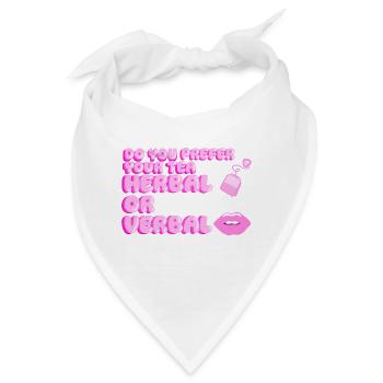 Die Königin des Klatsches - Bandana - Weiß - Vorne