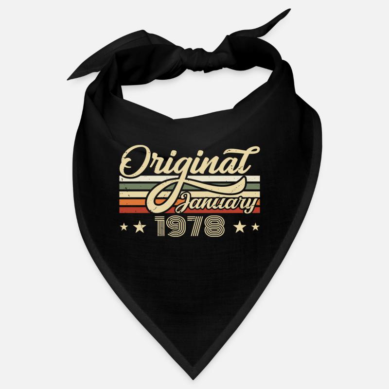 Anniversaire Janvier 1978 Janvier Né en janvier Bandana