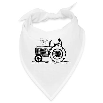 Traktor / Traktor / Traktor - Bandana - Weiß - Vorne