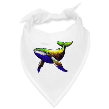 Wal - Bandana - Weiß - Vorne