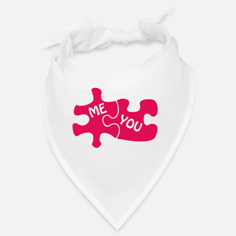 puzzle love Bandana