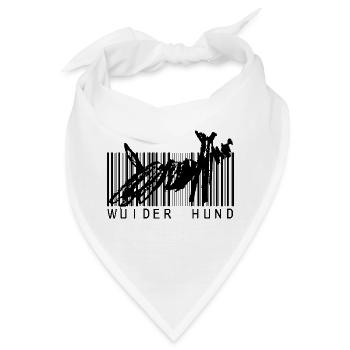 Wuider Hund Hundemotiv - Bandana - Weiß - Vorne