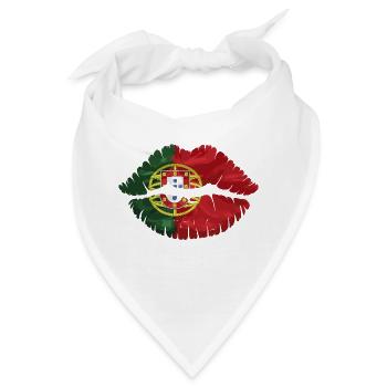 Kuss Portugal - Bandana - Weiß - Vorne