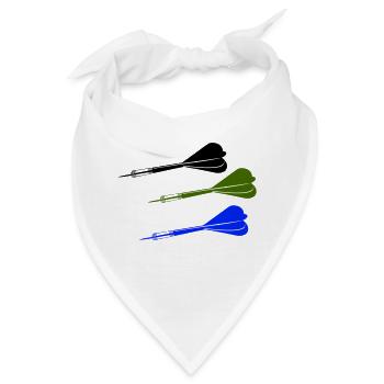 dartpfeile - Bandana - Weiß - Vorne
