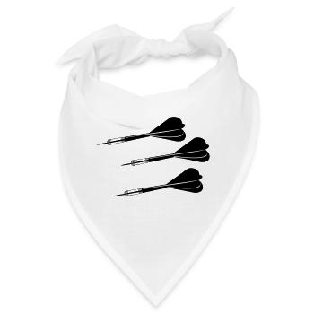 dartpfeile - Bandana - Weiß - Vorne