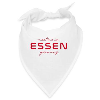 Essen T-Shirt – Ruhrgebiet & Skyline Style - Bandana - Weiß - Vorne