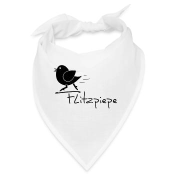 Flitzpiepe - Bandana - Weiß - Vorne