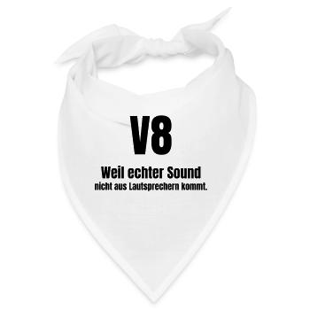 Echter Sound kommt nicht aus Lautsprechern. - Bandana - Weiß - Vorne