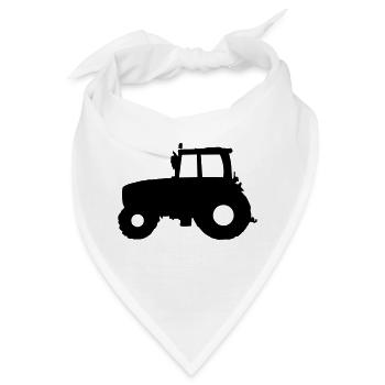 Traktor Trecker - Bandana - Weiß - Vorne