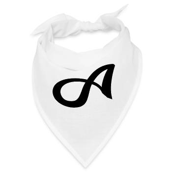 Letter A - Bandana - Weiß - Vorne