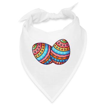 ostereier - Bandana - Weiß - Vorne