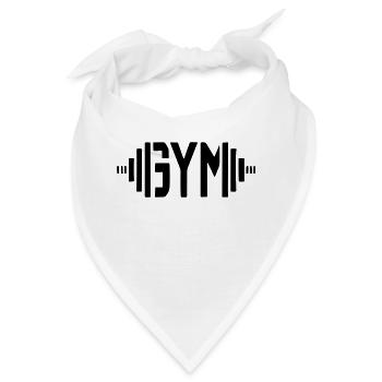 Fitnessstudio - Bandana - Weiß - Vorne