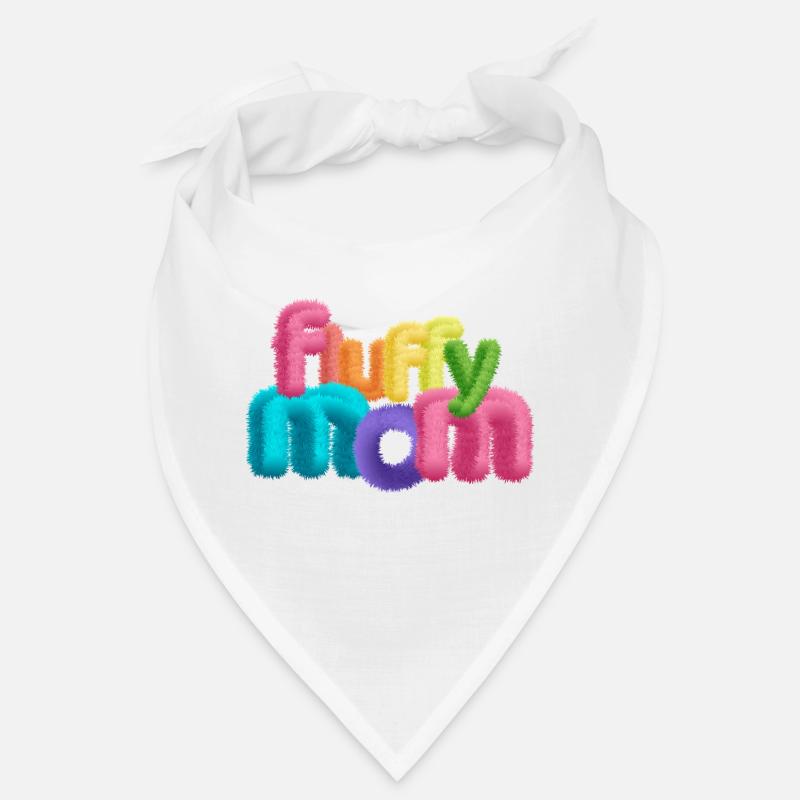Fluffy Mom – Fluffy 3D Typography Bandana