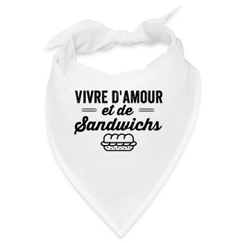 Sandwich-Humor - Bandana - Weiß - Vorne