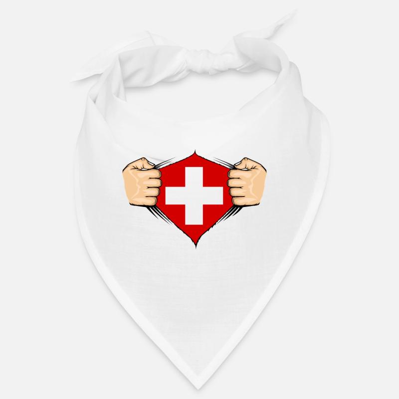 Conception du drapeau suisse Bandana