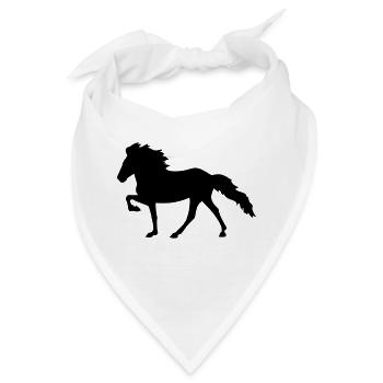Isländer Tölt - Bandana - Weiß - Vorne