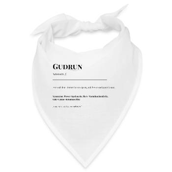 Gudrun - Bandana - Weiß - Vorne