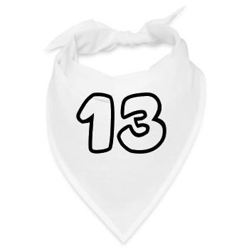 13 - Bandana - Weiß - Vorne